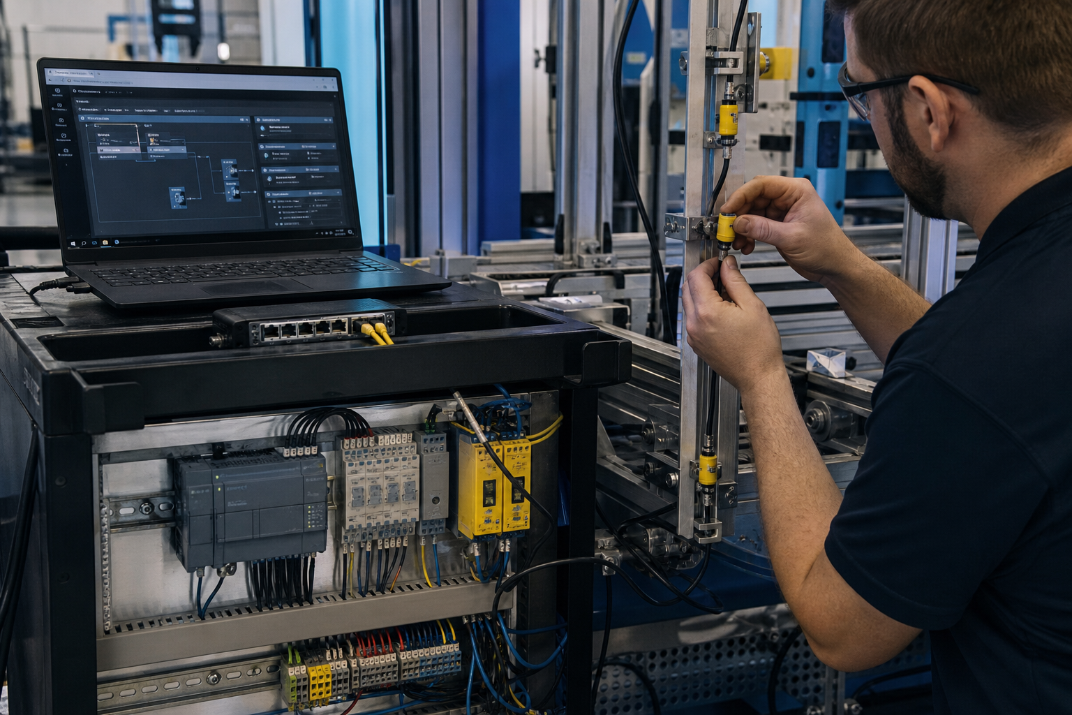 Integración de automatización, sensores y sistemas